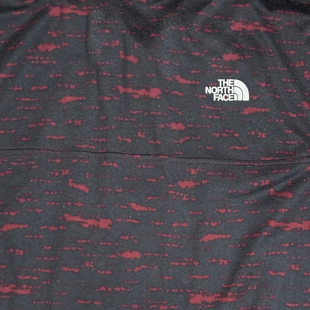 The North Face 1/4 Zip Pullover Mens M Red Black Feece Jacket Outdoors - Picture 7 of 7